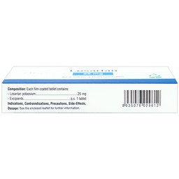 Viên nén Losartan 25mg TV.Pharm điều trị tăng huyết áp (3 vỉ x 10 viên)