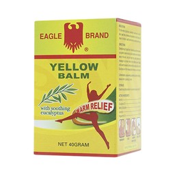 Cao vàng Con Ó Eagle Brand Yellow Balm Borden giảm đau đầu, choáng váng, chóng mặt (12 hộp x 40g)