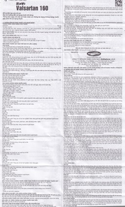 Thuốc Savi Valsartan 160 điều trị tăng huyết áp, nhồi máu cơ tim (3 vỉ x 10 viên)