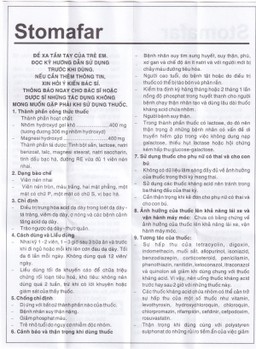 Viên nhai Stomafar Pharmedic điều trị trung hòa acid dạ dày (40 viên)