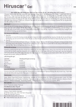 Gel bôi Hiruscar giúp làm mờ vết sẹo (5g)