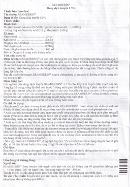 Dung dịch truyền Reamberin Polysan giảm oxy huyết và giải độc (400ml)