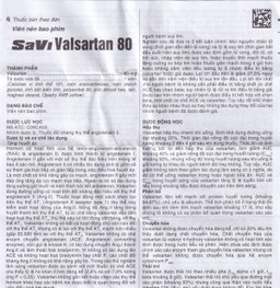 Thuốc Savi Valsartan 80 điều trị tăng huyết áp, nhồi máu cơ tim (3 vỉ x 10 viên)