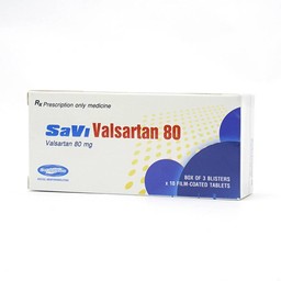 Thuốc Savi Valsartan 80 điều trị tăng huyết áp, nhồi máu cơ tim (3 vỉ x 10 viên)