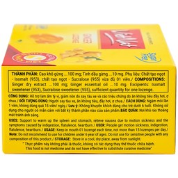 Kẹo Ngậm Ho Vị Gừng Vietnat (20 viên)