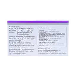 Thuốc Refix - 550 Atra điều trị chứng ruột kích thích với tiêu chảy (3 vỉ x 10 viên)