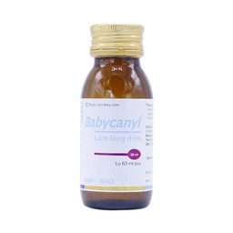 Siro Babycanyl Hataphar điều trị ho do hen phế quản, viêm phế quản (60ml)