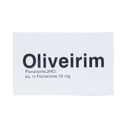 Viên nén Oliveirim 10mg DaViPharm dự phòng đau nửa đầu, điều trị chứng chóng mặt (6 vỉ x 10 viên) 