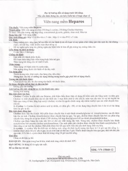Thuốc Heparos Dongkoo giúp tăng cường chức năng và hỗ trợ điều trị bệnh do rối loạn, suy giảm chức năng gan (12 vỉ x 5 viên)