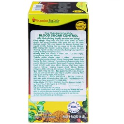 Viên uống Blood Sugar Control Vitamins For Life hỗ trợ ổn định đường huyết (60 viên)