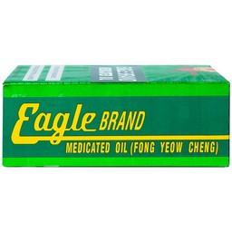 Dầu gió xanh Con Ó Eagle Brand Medicated Oil giảm nhức đầu, cảm cúm, đau lưng, viêm khớp (12 chai x 6ml)
