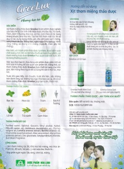 Xịt thơm miệng thảo dược GreeLux Extra Cool Hoa Linh khử mùi hôi miệng (12ml)