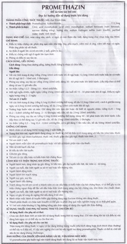 Siro Promethazin Vidipha điều trị mày đay, phù mạch, viêm mũi dị ứng (90ml)