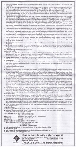 Thuốc Gludipha 500 Vidipha điều trị đái tháo đường típ 2 (5 vỉ x 10 viên)