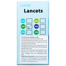 Kim lấy máu Linkfar blood lancets 28G (100 cái)
