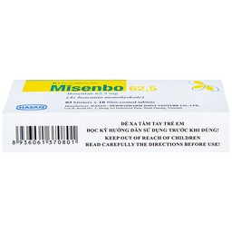 Viên nén Misenbo 62,5 Hasan điều trị tăng huyết áp động mạch phổi (3 vỉ x 10 viên)