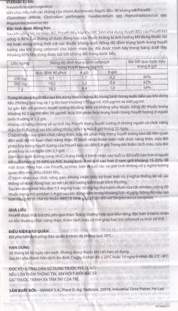 Bột pha hỗn dịch uống Pricefil 250mg/5ml Vianex điều trị nhiễm khuẩn đường hô hấp (30ml)