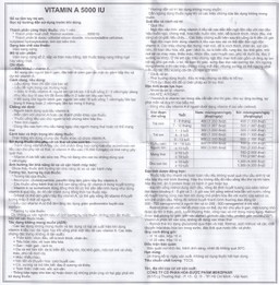 Thuốc Vitamin A 5000 IU Mekophar điều trị thiếu Vitamin A, bổ sung cho người bệnh gan (10 vỉ x 10 viên)