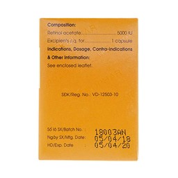 Thuốc Vitamin A 5000 IU Mekophar điều trị thiếu Vitamin A, bổ sung cho người bệnh gan (10 vỉ x 10 viên)