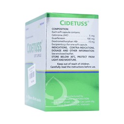 Thuốc Cidetuss Imexpharm điều trị các trường hợp ho (10 vỉ x 10 viên)