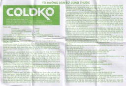 Viên sủi Coldko Nam Hà điều trị triệu chứng cảm cúm (5 viên)