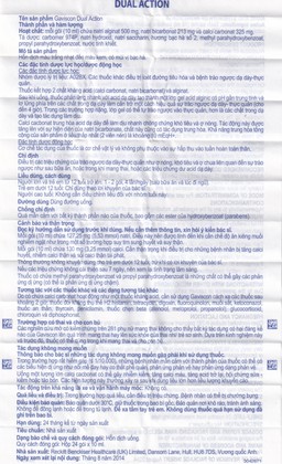 Hỗn dịch Gaviscon Dual Action Reckitt Benckiser điều trị trào ngược dạ dày, thực quản (24 gói x 10ml)