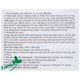 Viên uống BoniHair Botania bổ sung các chất nuôi dưỡng tóc (30 viên)
