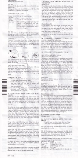 Thuốc Amoksiklav Quick Tabs 625mg Lek điều trị nhiễm khuẩn (7 vỉ x 2 viên)