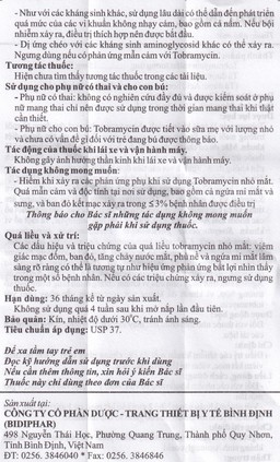 Thuốc nhỏ mắt Biracin-E Bidiphar điều trị các nhiễm khuẩn mắt do các chủng nhạy cảm (5ml)
