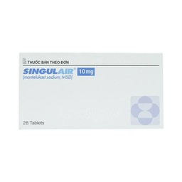 Thuốc Singulair 10mg MSD điều trị hen phế quản mạn tính (2 vỉ x 14 viên)