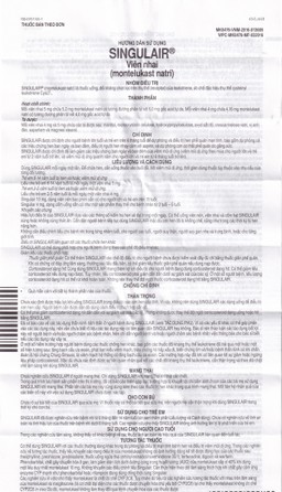 Thuốc Singulair 10mg MSD điều trị hen phế quản mạn tính (2 vỉ x 14 viên)