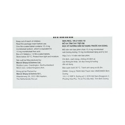 Thuốc Singulair 10mg MSD điều trị hen phế quản mạn tính (2 vỉ x 14 viên)