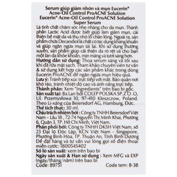 Serum Eucerin Pro Acne Solution Super giảm nhờn mụn (30ml)