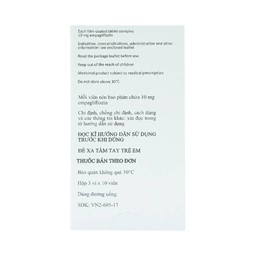 Viên nén Jardiance 10mg Boehringer điều trị đái tháo đường típ 2, suy tim, bệnh thận mạn tính (3 vỉ x 10 viên)