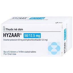 Thuốc Hyzaar 50mg/12.5mg MSD điều trị tăng huyết áp (2 vỉ x 14 viên)