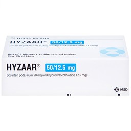 Thuốc Hyzaar 50mg/12.5mg MSD điều trị tăng huyết áp (2 vỉ x 14 viên)