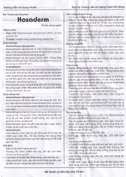 Thuốc mỡ Hasaderm Hasan điều trị liken phẳng, viêm da tiết bã nhờn (10g)