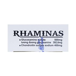 Thuốc Rhaminas Mekophar giảm thoái hóa khớp gối nhẹ, trung bình (3 vỉ x 10 viên)