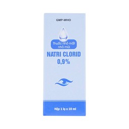 Thuốc nhỏ mắt, nhỏ mũi Natri Clorid 0.9% Gia Nguyễn dùng để rửa mắt, mũi (10ml)