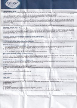 Gel bôi Hiruscar Silicone Pro mờ sẹo mổ, to lồi phì đại (10g)