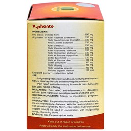 Thuốc V.phonte Vạn Xuân chữa trị phong thấp (10 vỉ x 10 viên)