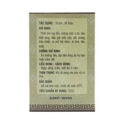 Thuốc Lục Vị Nang Vạn Xuân thận âm suy tổn, chóng mặt, ù tai (10 vỉ x 10 viên)