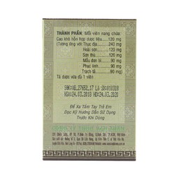 Thuốc Lục Vị Nang Vạn Xuân thận âm suy tổn, chóng mặt, ù tai (10 vỉ x 10 viên)