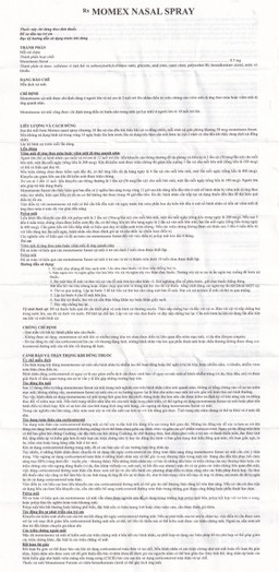 Hỗn dịch xịt mũi Momex Nasal Spray Hanlim điều trị viêm mũi theo mùa (18ml)