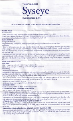 Thuốc nhỏ mắt Syseye Merap điều trị và làm giảm cảm giác khó chịu do khô mắt (10ml)