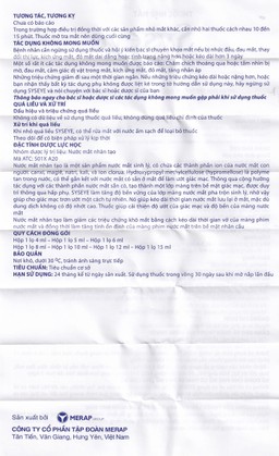 Thuốc nhỏ mắt Syseye Merap điều trị và làm giảm cảm giác khó chịu do khô mắt (10ml)