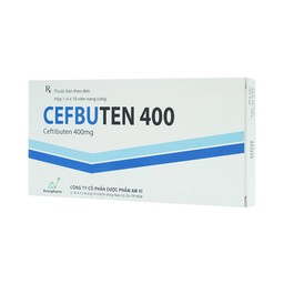 Thuốc Cefbuten 400mg Amvi điều trị nhiễm khuẩn (1 vỉ x 10 viên)