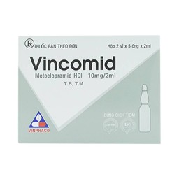 Thuốc tiêm Vincomid 10mg/2ml Vinphaco dự phòng nôn và buồn nôn hậu phẫu, do xạ trị (2 vỉ x 5 ống x 2ml)