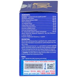 Viên uống Qik Hair For Men Ecogreen giúp giảm rụng tóc, hối đầu ở nam giới (30 viên)
