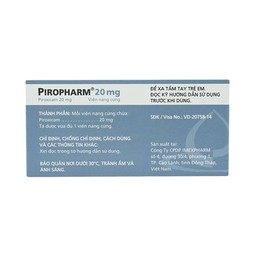 Thuốc Piropharm 20mg Imexpharm điều trị viêm khớp dạng thấp, viêm xương khớp (10 vỉ x 10 viên)